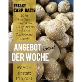 Angebot der Woche Hanffish-Currybanana